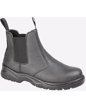 Grafters San Diego Leather Safety Boots - Grey