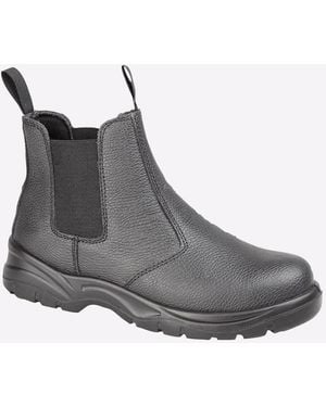 Grafters San Diego Leather Safety Boots - Grey