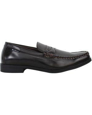 Ben Sherman Spring 2 Boat Shoes Leather - Black