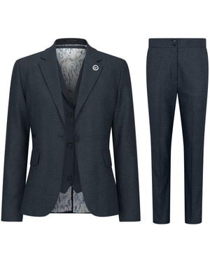TruClothing Three-Piece Tailored Fit Suit - Blue