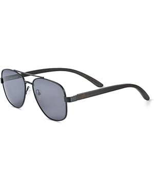 Earth Wood Kotor Polarized Sunglasses - Black
