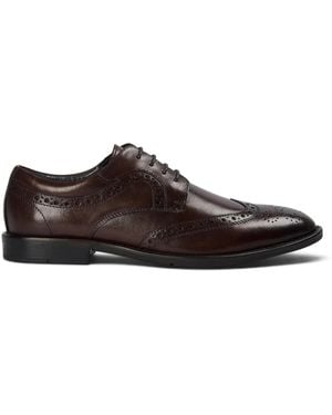 Paul Andrew Wingtip Brogue Derby Shoes - Brown