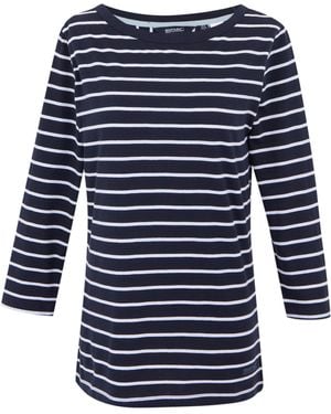 Regatta Ladies Baylette Ii Striped T-Shirt - Blue