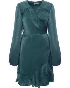 Annorlunda Heavy Weight Shirt Dress With Balloon Sleeves - Blue