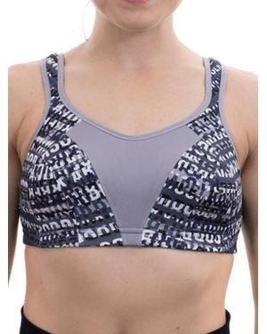 Shock Absorber Active Multiwear Sports Bra Print Logo - Blue