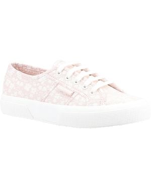 Superga 2750 Print 100% Cotton Trainers - White