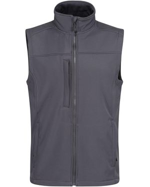 Regatta Flux Softshell Body Warmer (Seal/Seal) - Blue