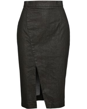 Conquista Dark Pencil Skirt By Fashion - Black