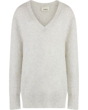 Isabel Marant Larana Kasjmiermix Trui - Wit