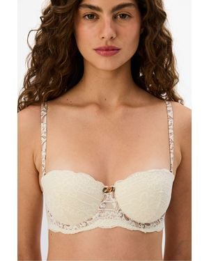 Penti Stardoll Lace Padded Push Up Bra - Brown