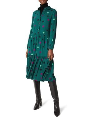 Hobbs Nory Midi Dress - Green