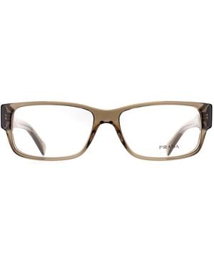 Prada Rectangular Transparent Terra Prb09V - Brown