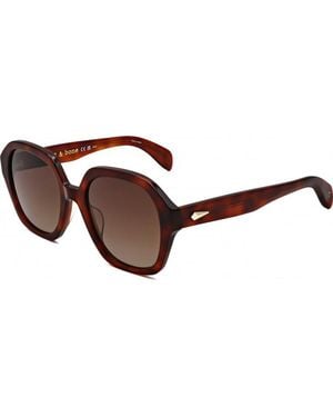 Rag & Bone Rnb1063 S 53 9N4 Sunglasses - Brown