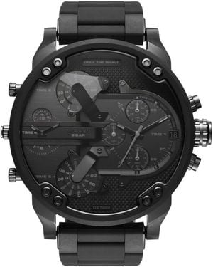 DIESEL Mr Daddy 2.0 Dz7396 Watch Silicone - Black