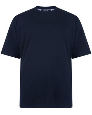 KAM Jeanswear Kam Denim T-Shirts Big & Tall Short Sleeve Crew Neck - Blue