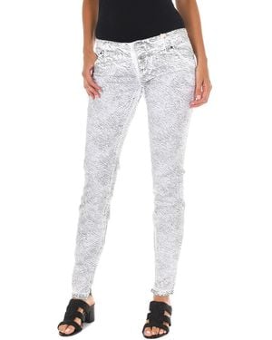 Met Long Trousers With Narrow Cut Hems 70Dbf0585-R216 - Blue