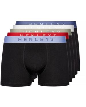 Henleys Blackiris Boxer Shorts 5Pk