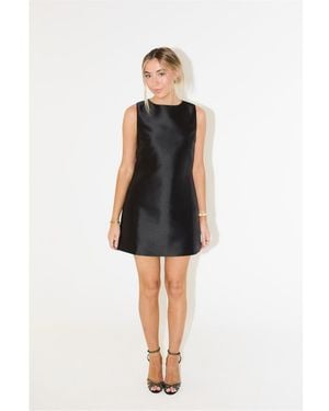 Odd Muse The Ultimate Satin Shift Dress - Black