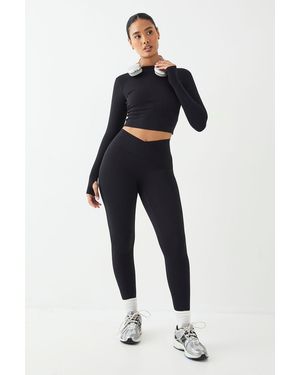 DSGN Studio Highwaist Sculpt Wrap Waist Legging - Blue