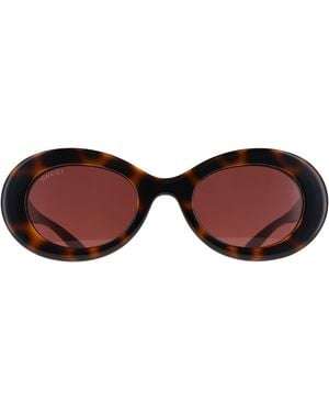 Gucci Round Havana Gg2026S - Brown