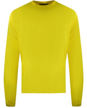 DSquared² Large Logo On Back Long Sleeve T-Shirt Cotton - Yellow
