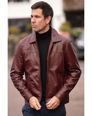 Ashwood Leather Real Brando Jacket - Red
