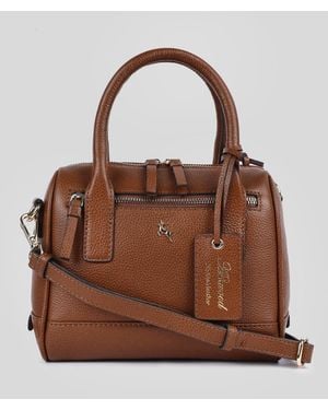 Ashwood Leather 'Moda Siciliana' Real Tote Crossbody Bag - Brown