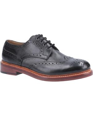 Cotswold Quenington Leather Goodyear Welt Lace Up Shoe - Black