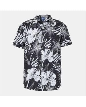Bench Collared Neck Short Sleeve Regular Fit Shirt - Black