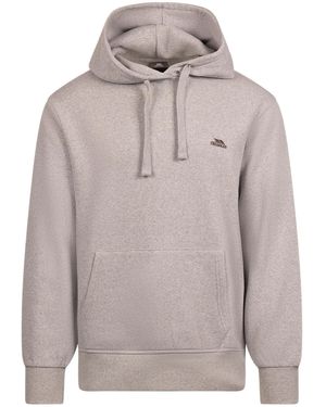 Trespass Truman Logo Hoodie Marl) - Grey