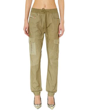 DIESEL P-Ursula-Chalk Cargo Trouser - Green