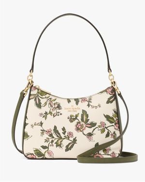 Kate Spade Margot Forest Blooms Printed Convertible Shoulder Bag - Metallic
