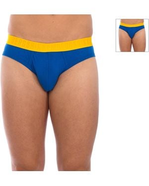 Bikkembergs Pack-2 Fashion Slips Bicolour Bkk1Usp04Bi - Blue