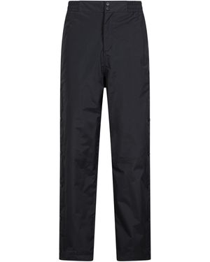 Mountain Warehouse Extreme Downpour Short Overtrousers Waterproof Breathable Trousers Polyamide - Blue