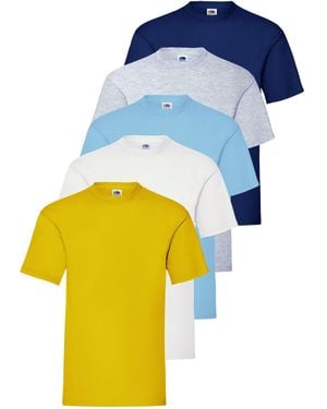 Fruit Of The Loom T-Shirt 5 Pack - Blue
