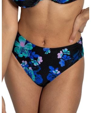 Pour Moi 29706 Portofino High Leg Control Bikini Brief - Blue