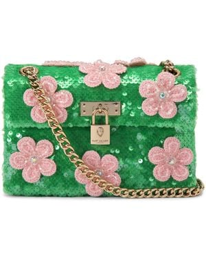 Kurt Geiger Mini Brixton Flowers Bag - Green