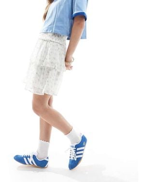 Vero Moda Smilla Tiered Mini Skirt - White