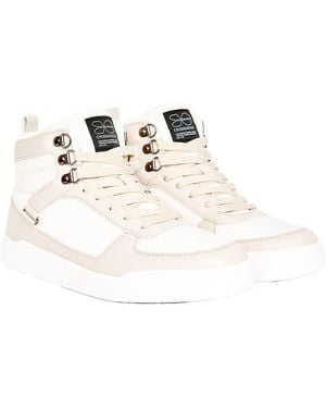Crosshatch Fellmarsh Suede High-Top Trainers (Off) - White
