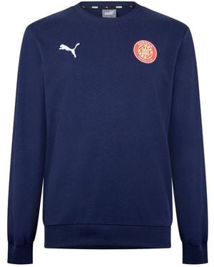 PUMA Gfc Teamgoal Casuals Crew Neck Performance Sweatshirt - Blue