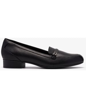 Clarks Juliet Mia Leather Shoes - Black