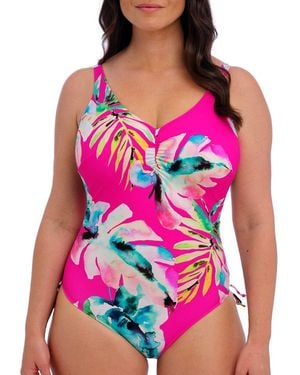Fantasie Carabelita V-Neck Swimsuit - Pink
