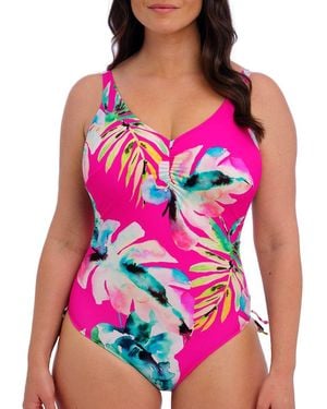 Fantasie Carabelita V-Neck Swimsuit - Pink