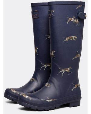 Joules tall welly print sales