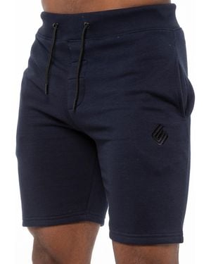 Enzo Fleece Gym Shorts - Blue