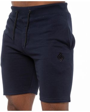 Enzo Fleece Gym Shorts - Blue