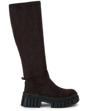 KG by Kurt Geiger Suedette Tegan Sock Knee2 Boots - Black