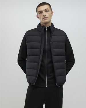 River Island Gilet Mcmxii Crew Neck - Black