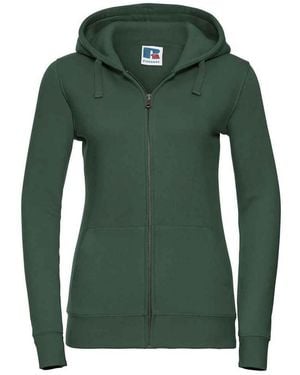 Russell Ladies Authentic Full Zip Hoodie (Bottle) - Green