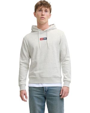 Jack & Jones Jpan Hoodie - Grey